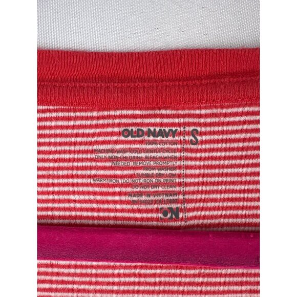 Old Navy Red & White Striped Long Sleeve Top S - Picture 4 of 4